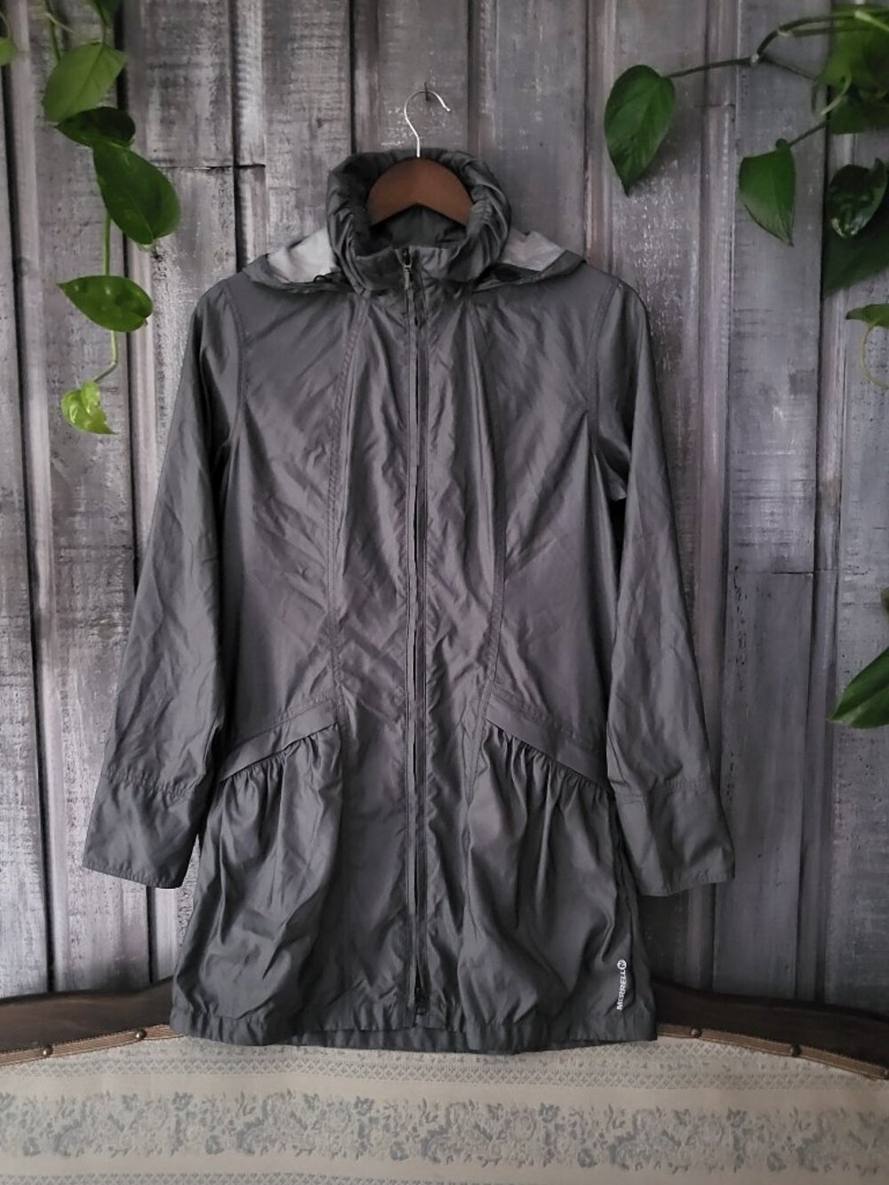 Merrell Hooded Jacket M-Select DRY Grey S Windproof / Breathable